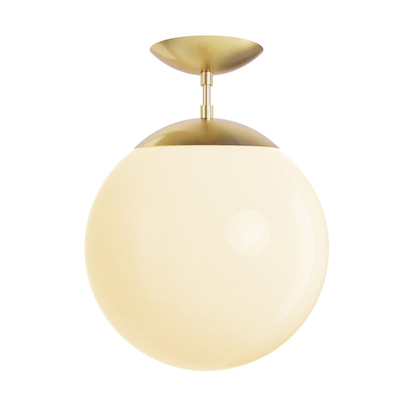 Brass Cap flush mount 12" Dutton Brown lighting