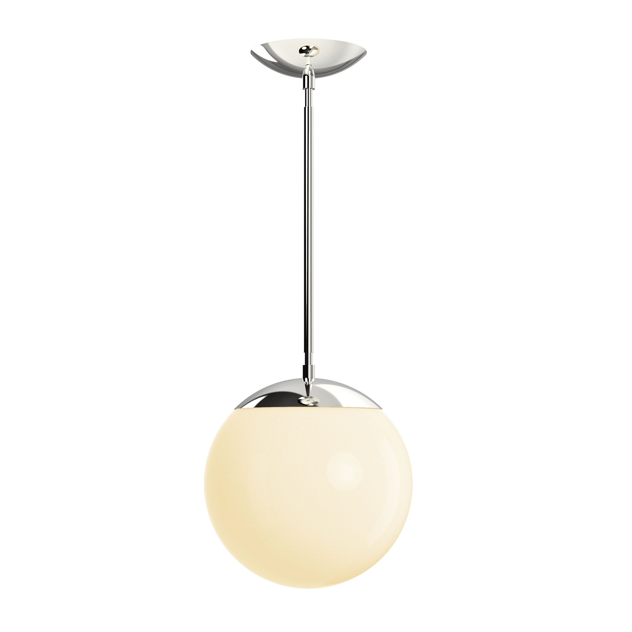 Nickel cap globe pendant 10" dutton brown lighting
