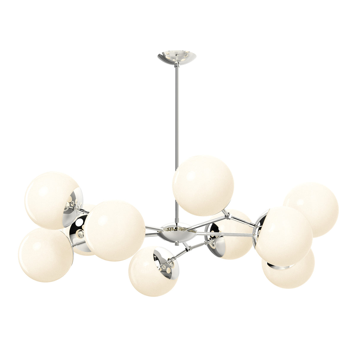 nickel Crown chandelier 46" Dutton Brown lighting