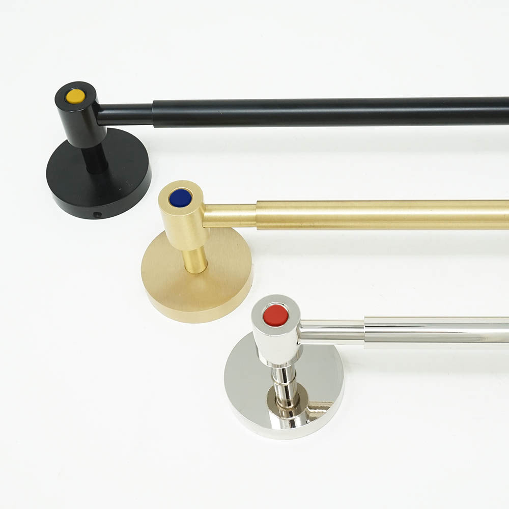 Color head towel bar hardware all finishes Dutton Brown _hover