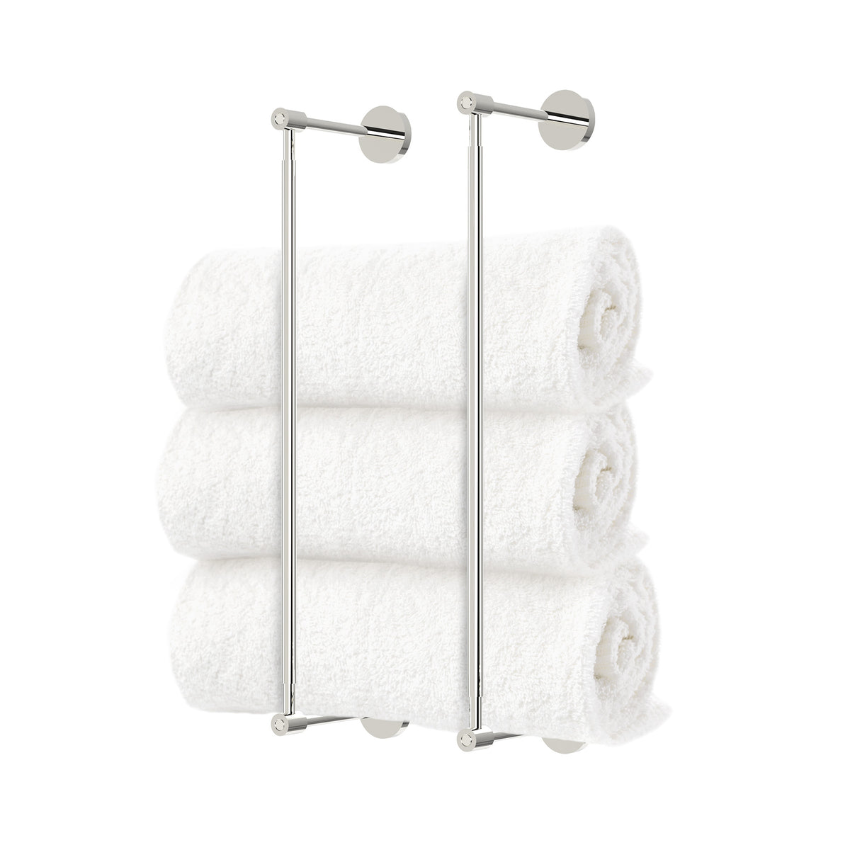 nickel Head towel bar 18 inch hardware Dutton Brown