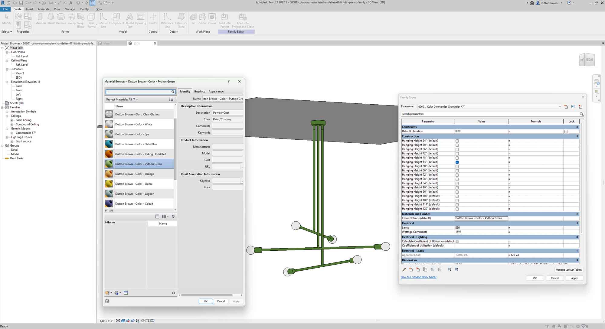 Revit Interface Screenshot Dutton Brown