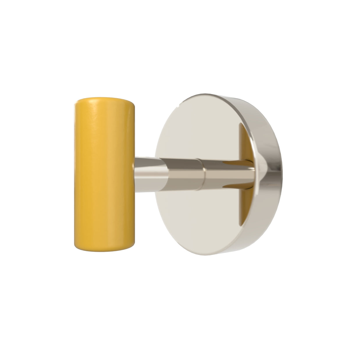 Nickel and Ochre color Swift Hook Dutton Brown hardware