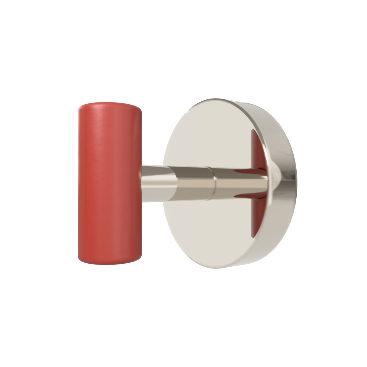 Nickel and Riding Hood Red color Swift Hook Dutton Brown hardware