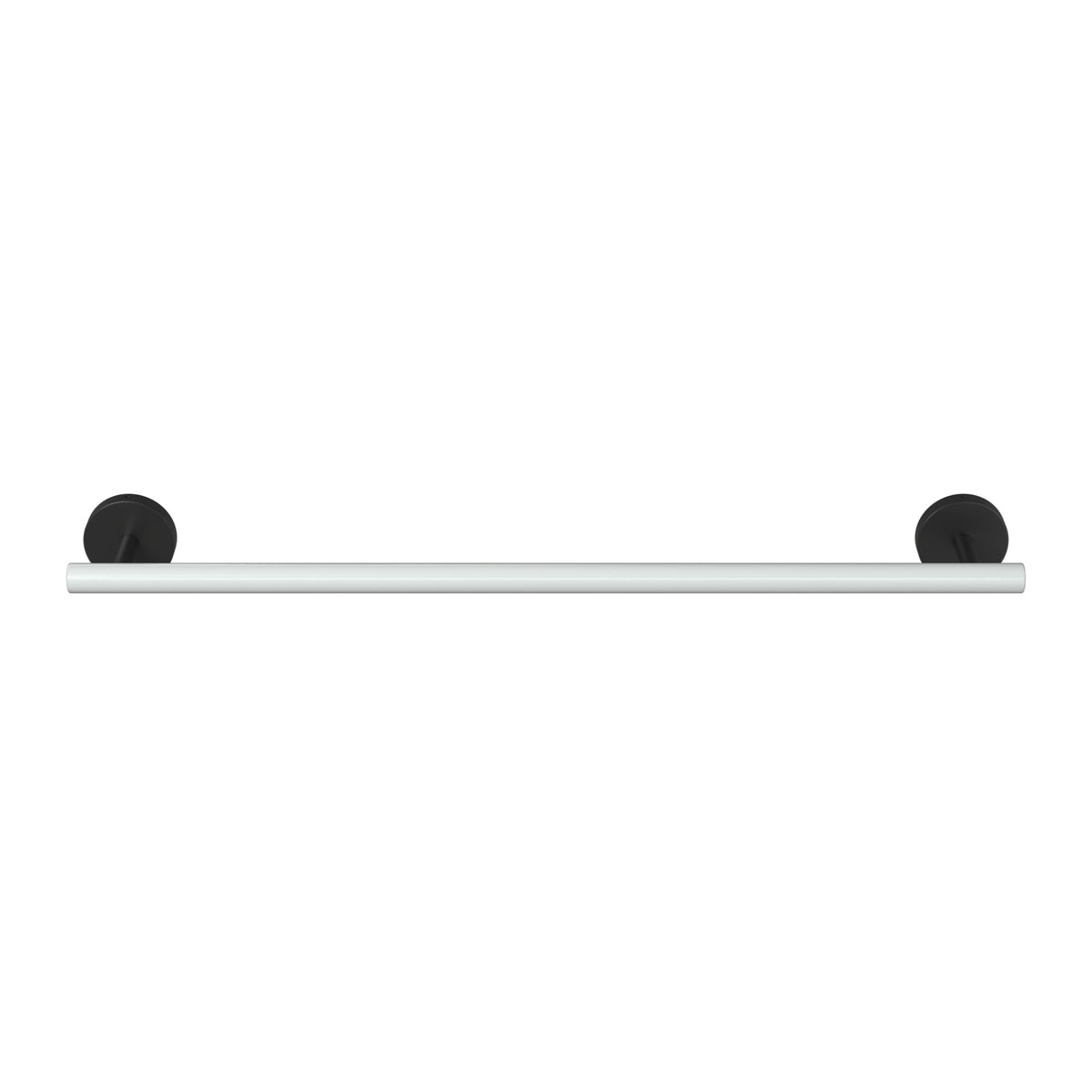Black and Chalk color Swift Towel Bar 18" Dutton Brown hardware