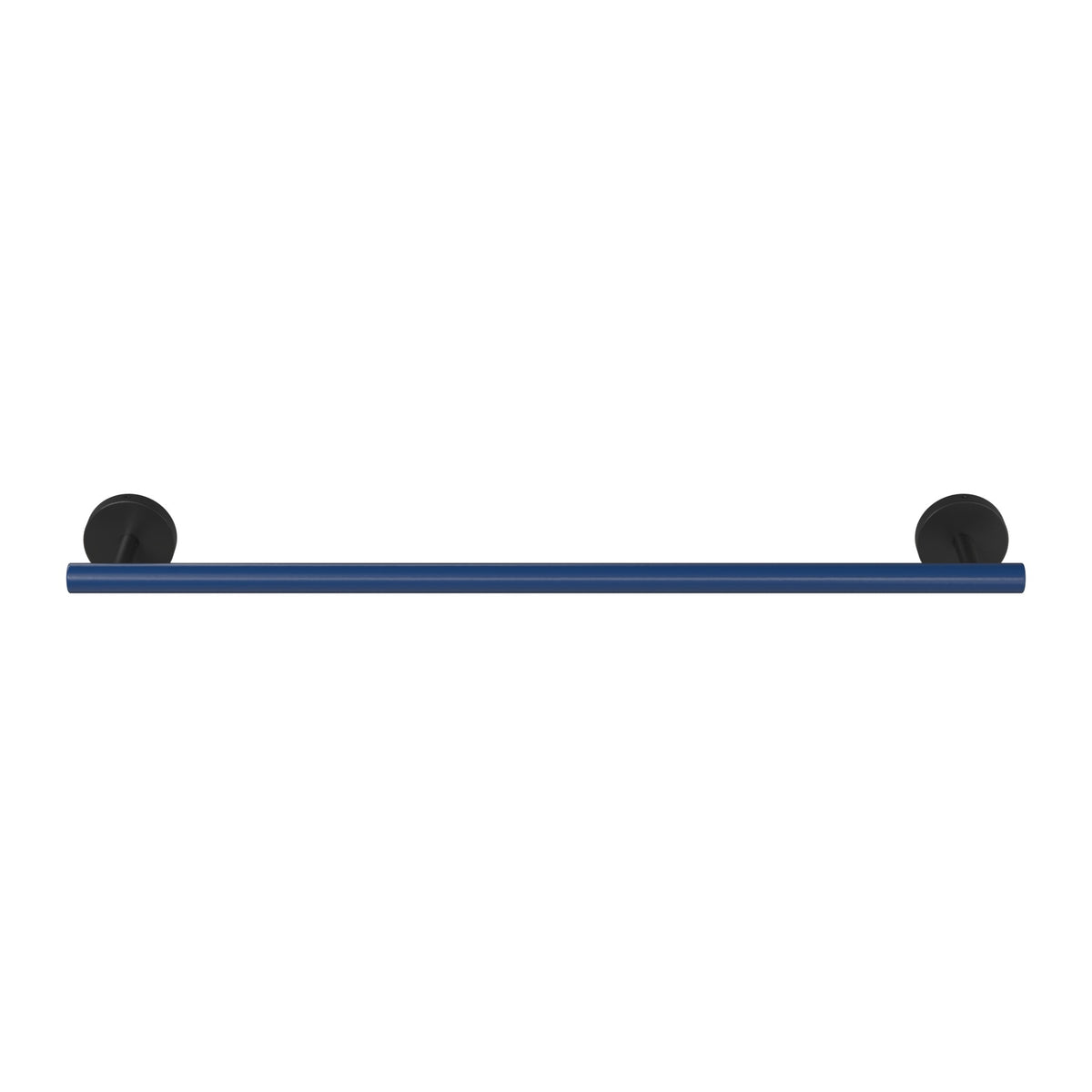 Black and Cobalt color Swift Towel Bar 18" Dutton Brown hardware
