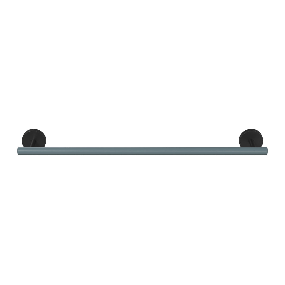 Black and Lagoon color Swift Towel Bar 18" Dutton Brown hardware