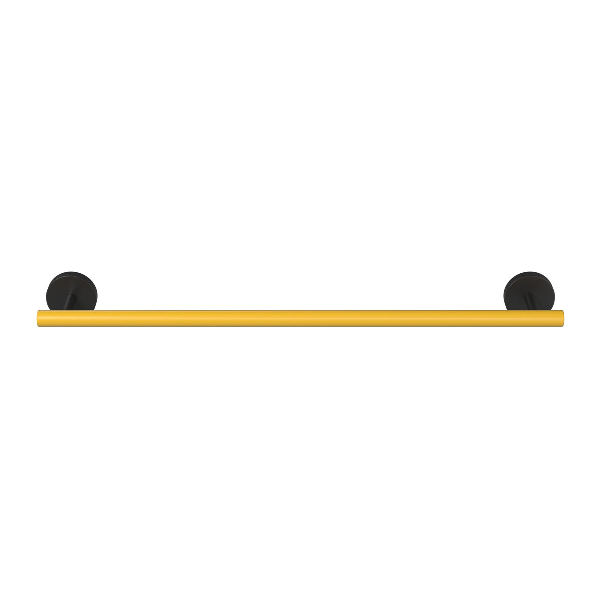Black and Ochre color Swift Towel Bar 18" Dutton Brown hardware