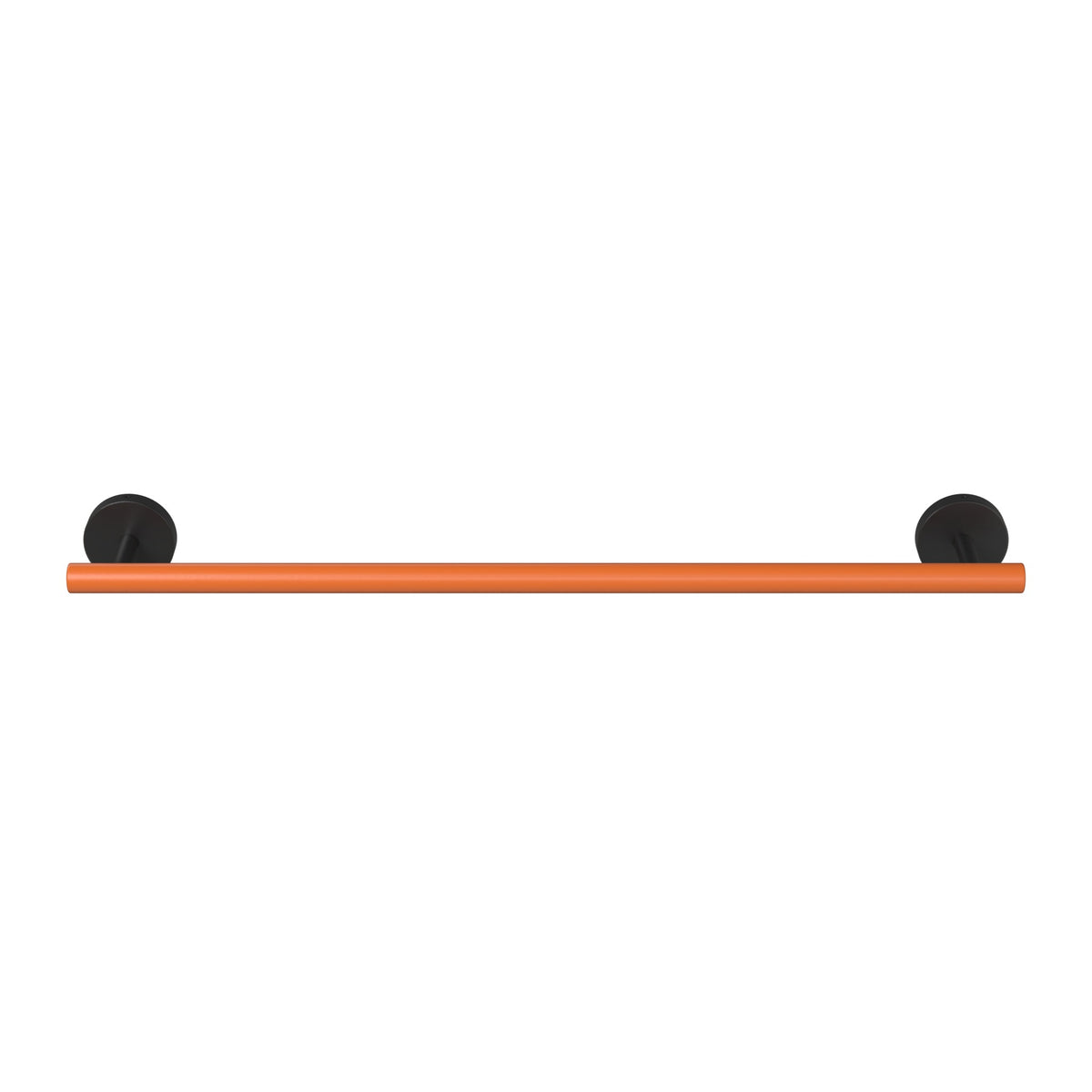 Black and Orange color Swift Towel Bar 18" Dutton Brown hardware