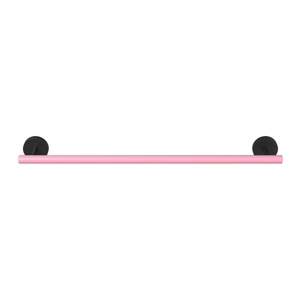 Black and Pinkaboo color Swift Towel Bar 18" Dutton Brown hardware