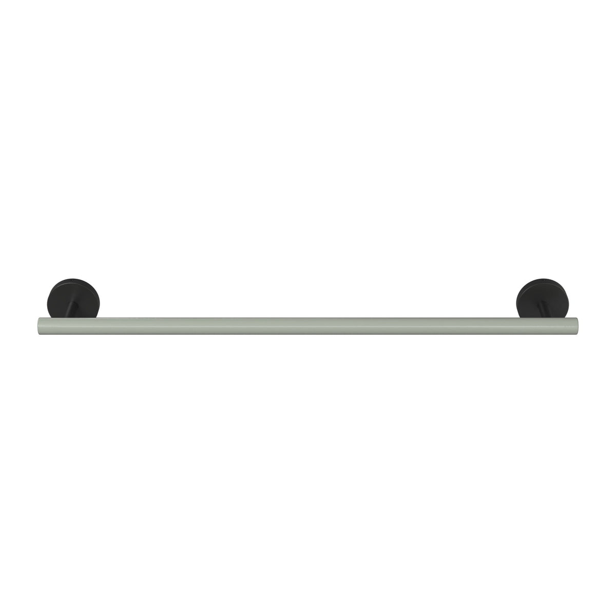 Black and Spa color Swift Towel Bar 18" Dutton Brown hardware