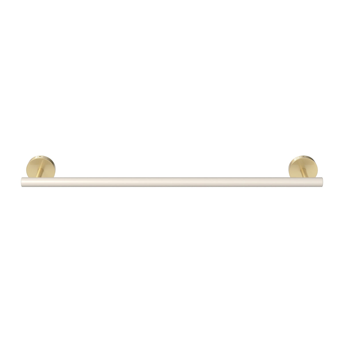 Brass and Bone color Swift Towel Bar 18" Dutton Brown hardware