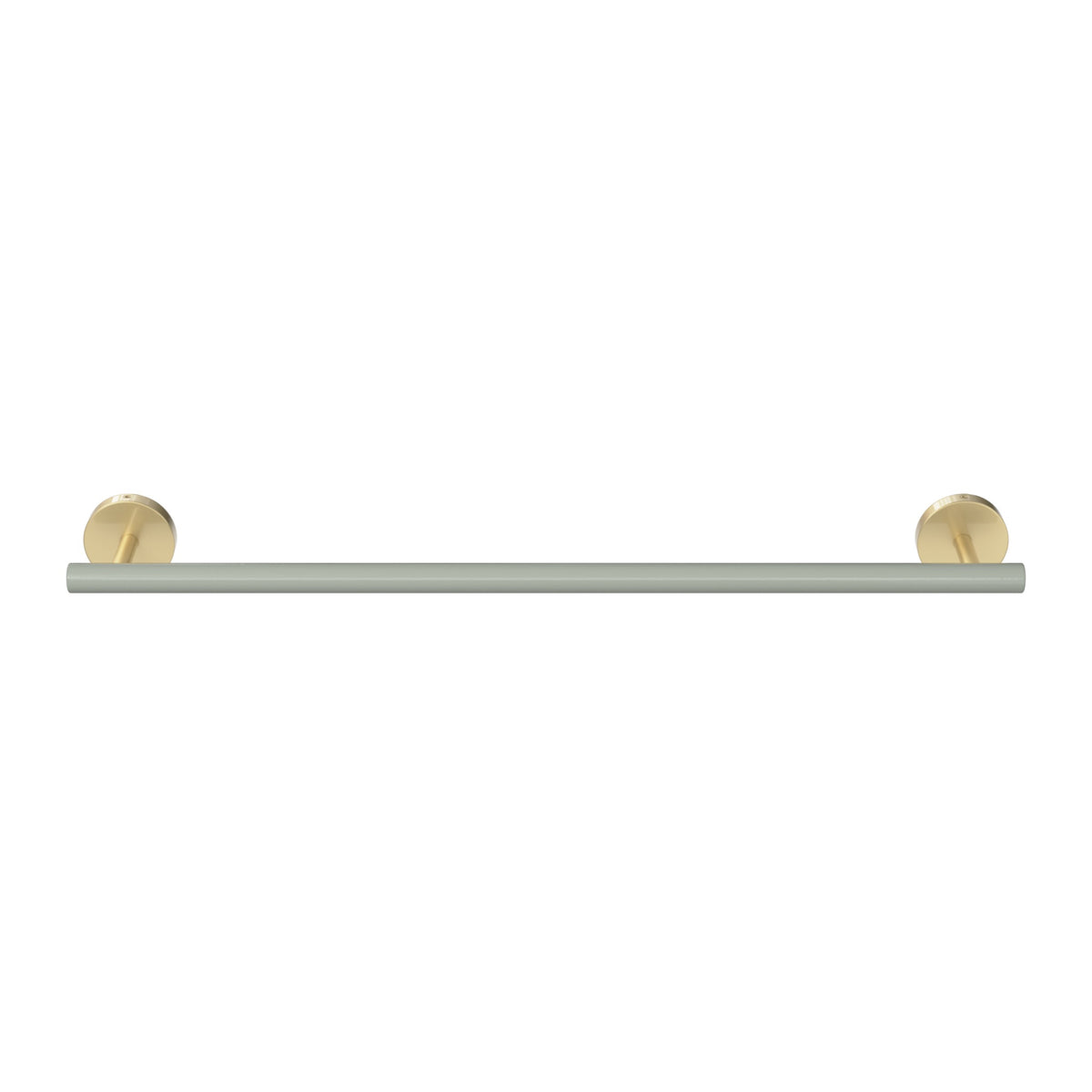 Brass and Spa color Swift Towel Bar 18" Dutton Brown hardware