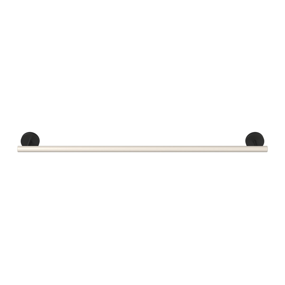 Black and Bone color Swift Towel Bar 24" Dutton Brown hardware