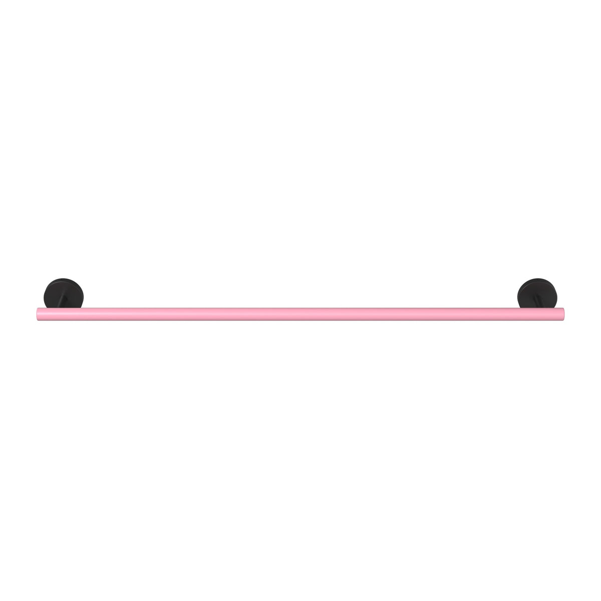 Black and Pinkaboo color Swift Towel Bar 24" Dutton Brown hardware