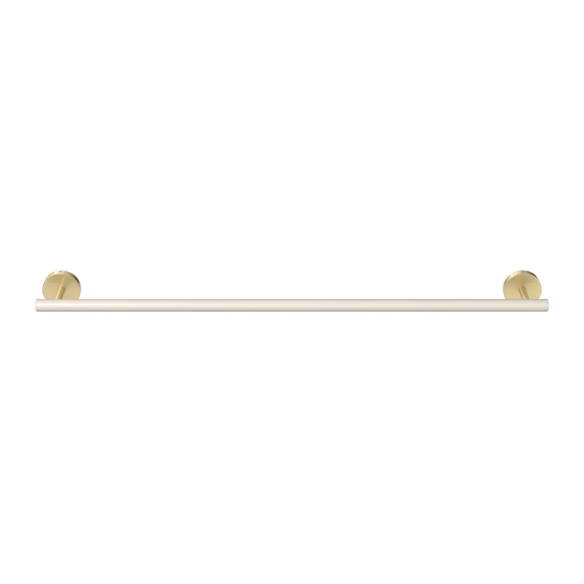 Brass and Bone color Swift Towel Bar 24" Dutton Brown hardware