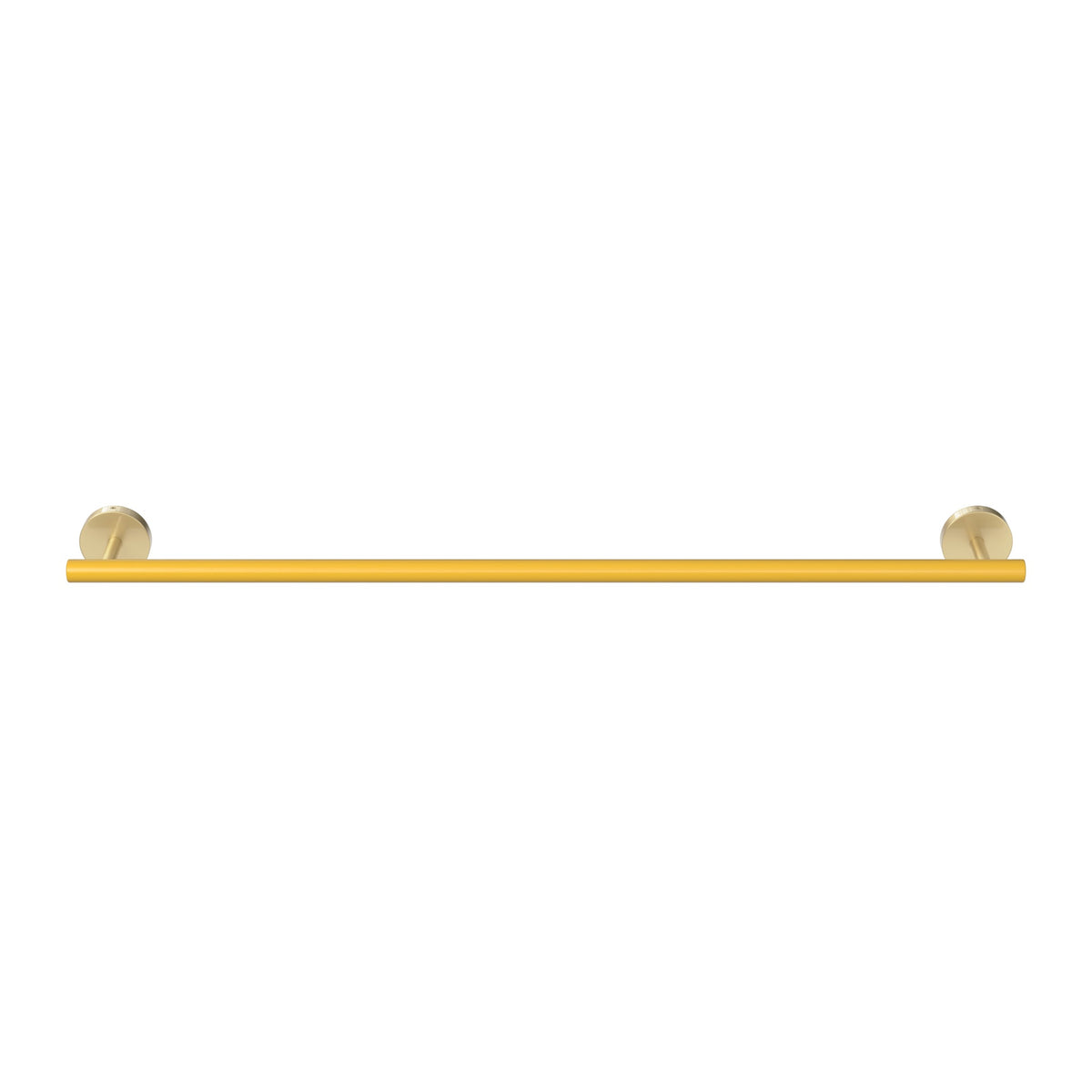 Brass and Ochre color Swift Towel Bar 24" Dutton Brown hardware