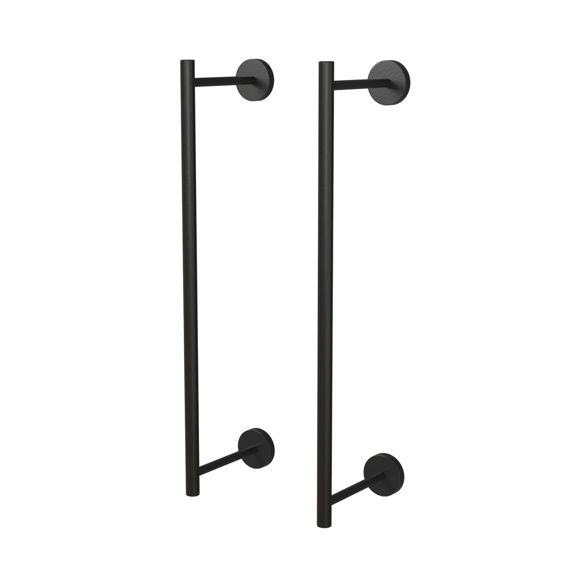 Black and Black color Swift Towel Rack 18" Dutton Brown hardware