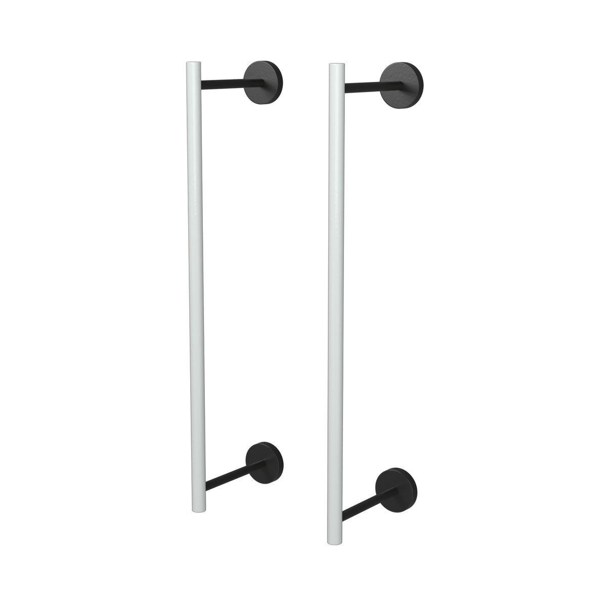 Black and Chalk color Swift Towel Rack 18" Dutton Brown hardware