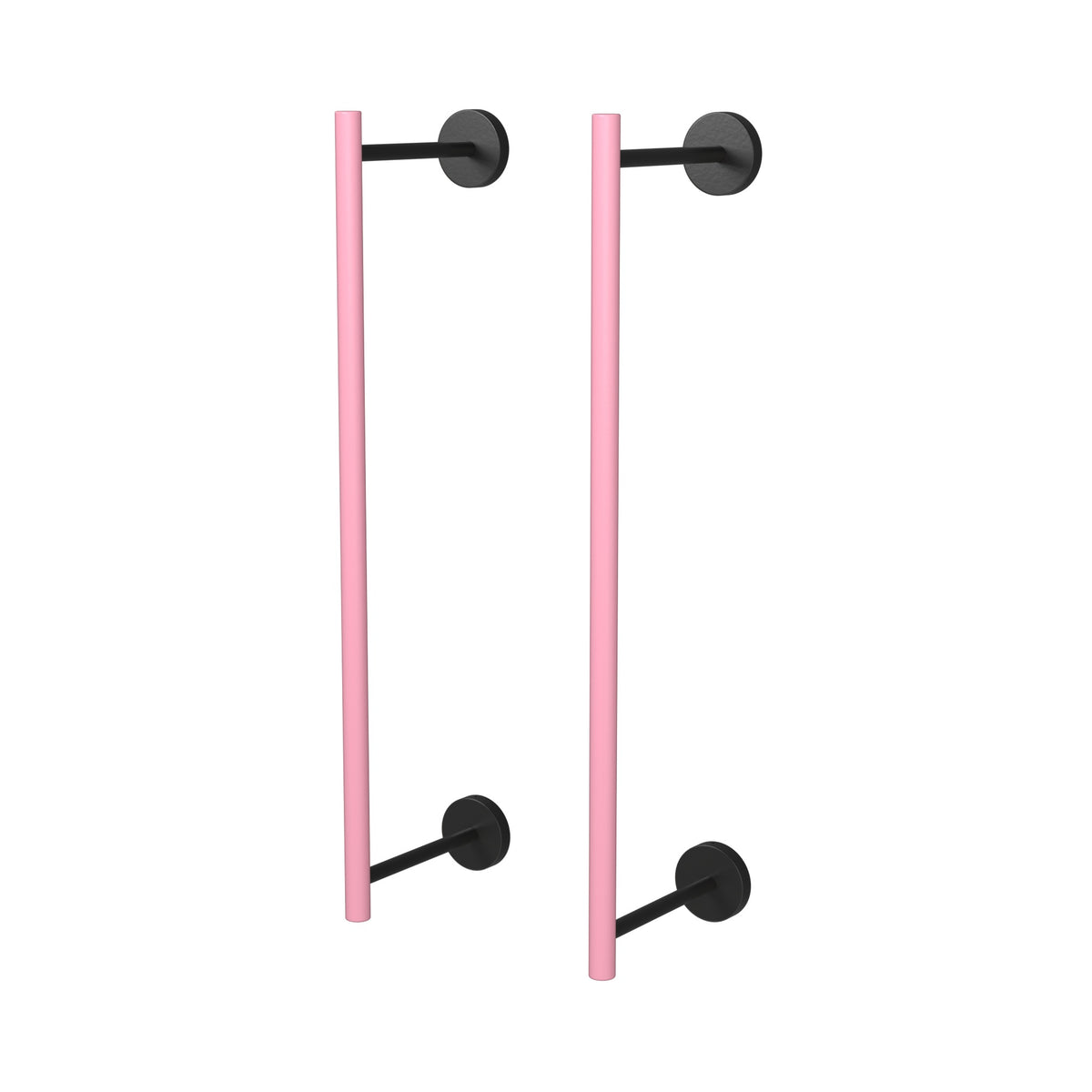 Black and Pinkaboo color Swift Towel Rack 18" Dutton Brown hardware