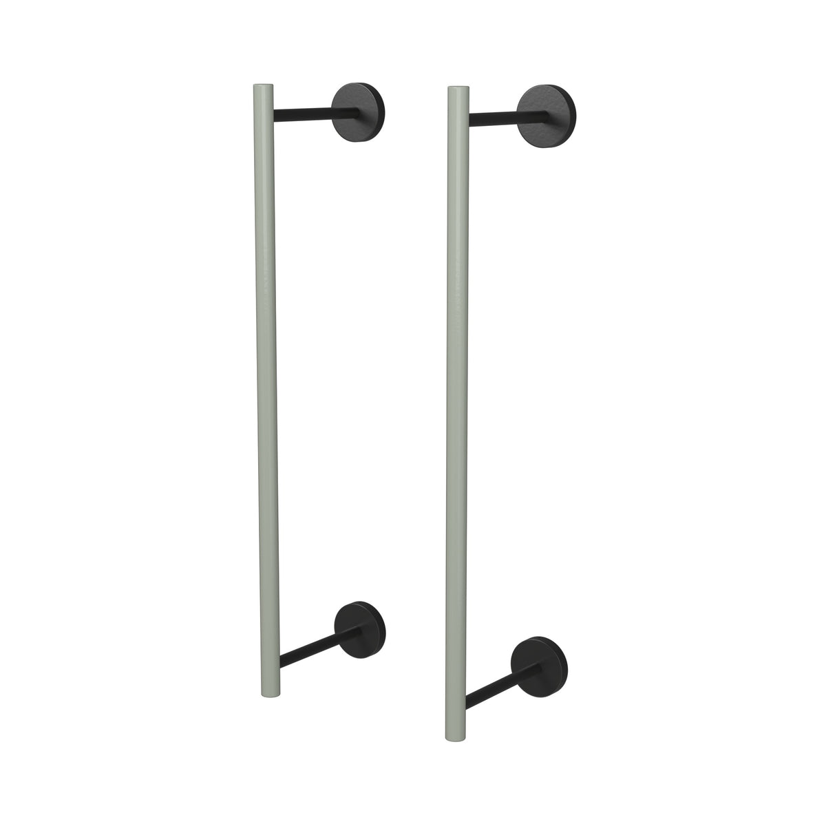 Black and Spa color Swift Towel Rack 18" Dutton Brown hardware