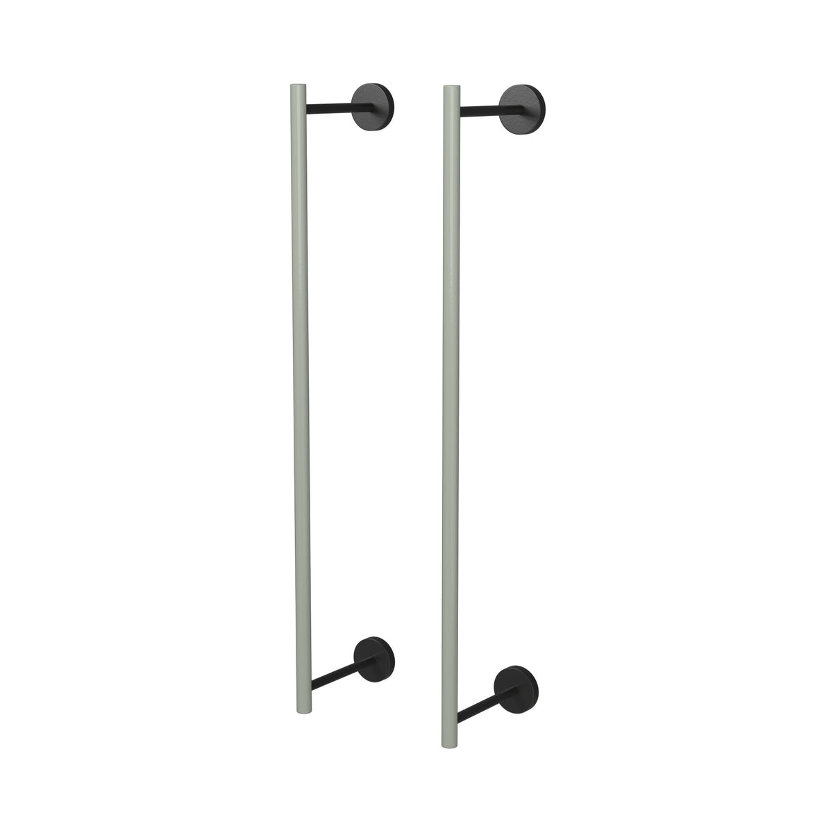 Black and Spa color Swift Towel Rack 24" Dutton Brown hardware