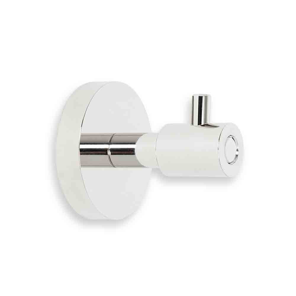 Nickel and white color Head hook Dutton Brown hardware