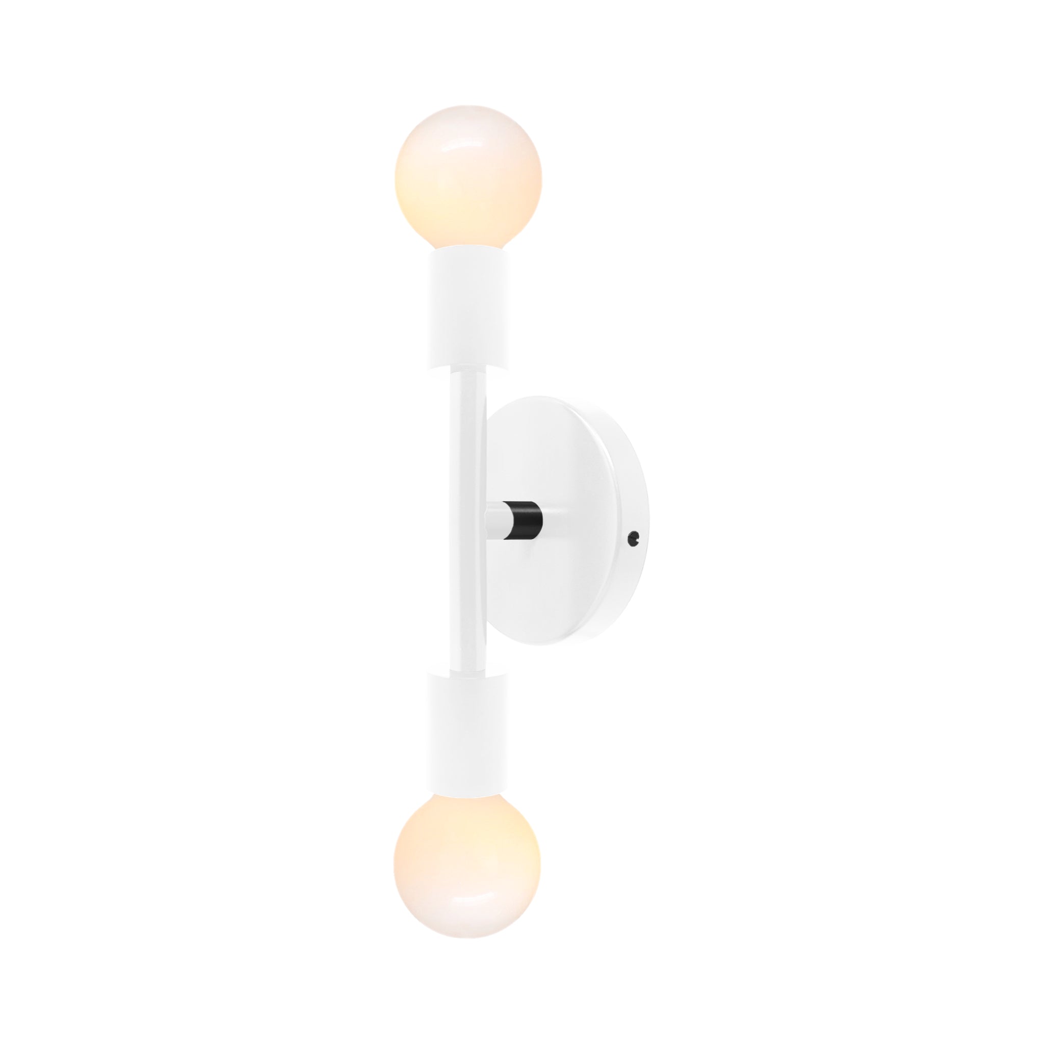 Black and bone color Pilot sconce 11" Dutton Brown lighting