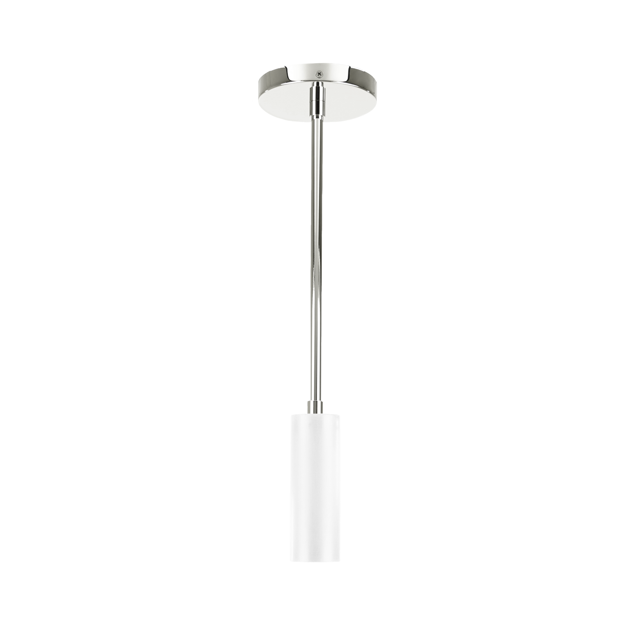 Nickel and white color Reader pendant Dutton Brown lighting