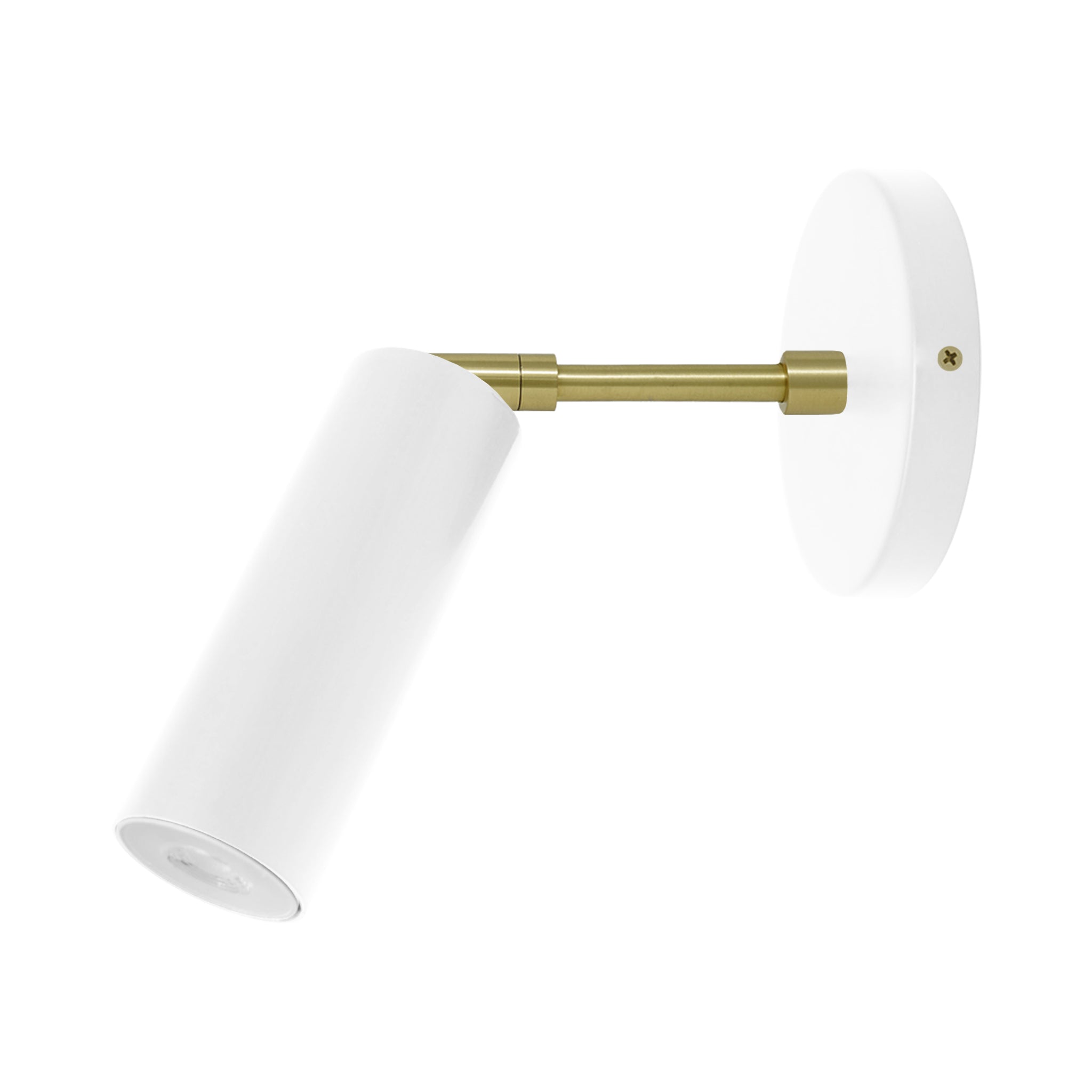 Brass and spa color Reader sconce 3" arm Dutton Brown lighting