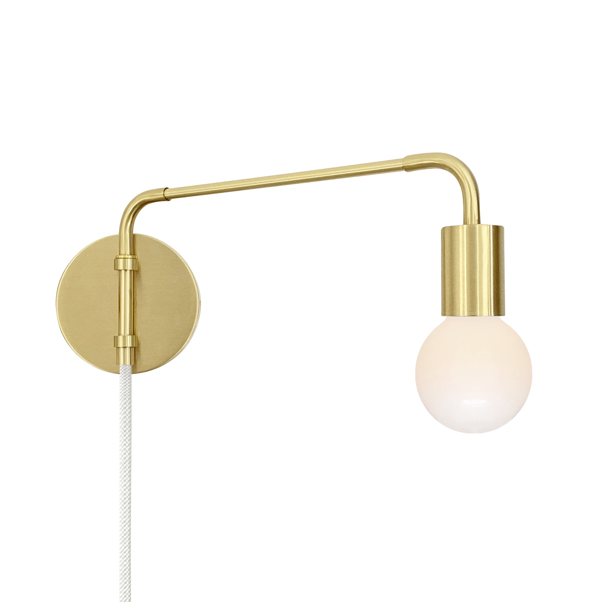 Brass Sway plug-in sconce Dutton Brown lighting