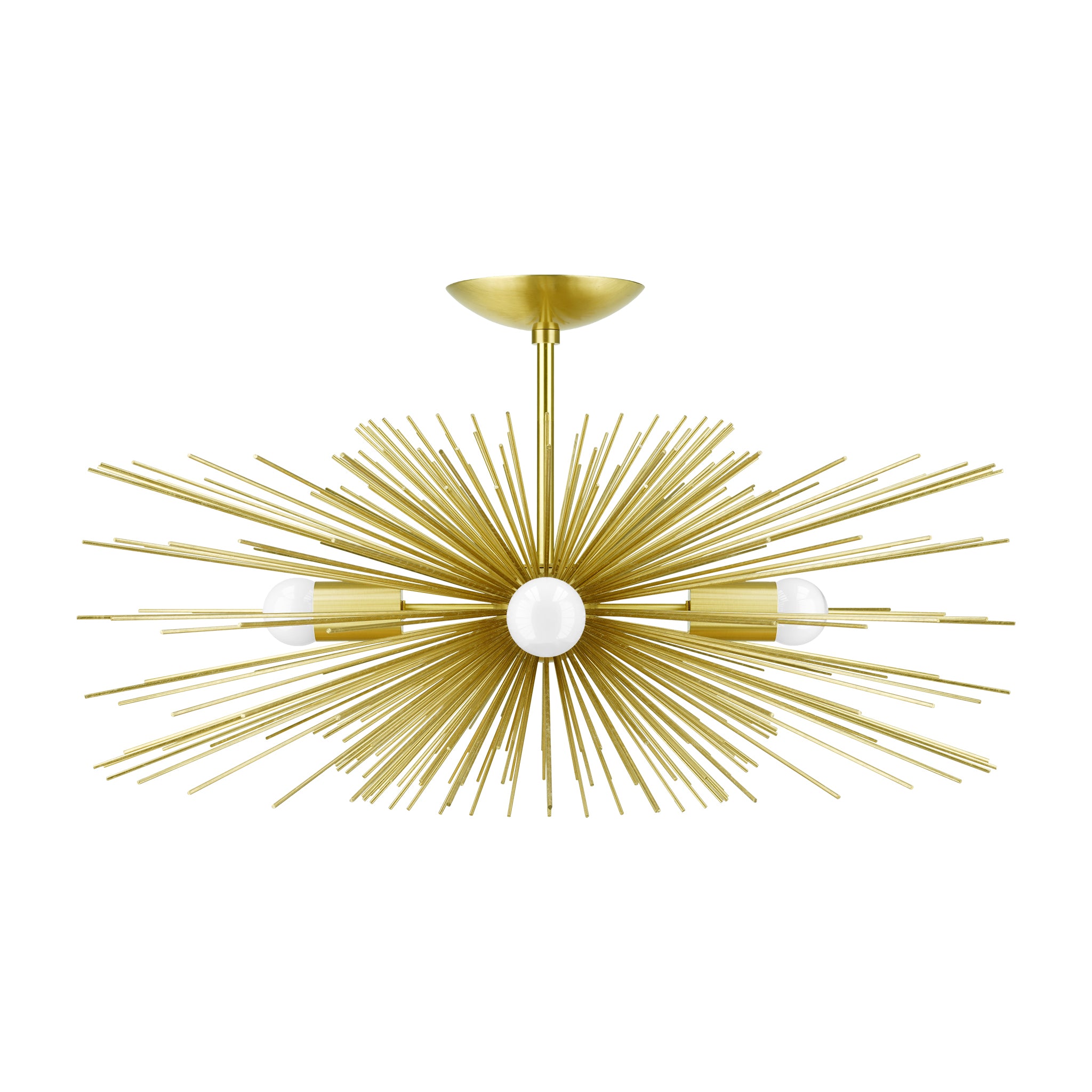 Brass Urchin flush mount 27" Dutton Brown lighting