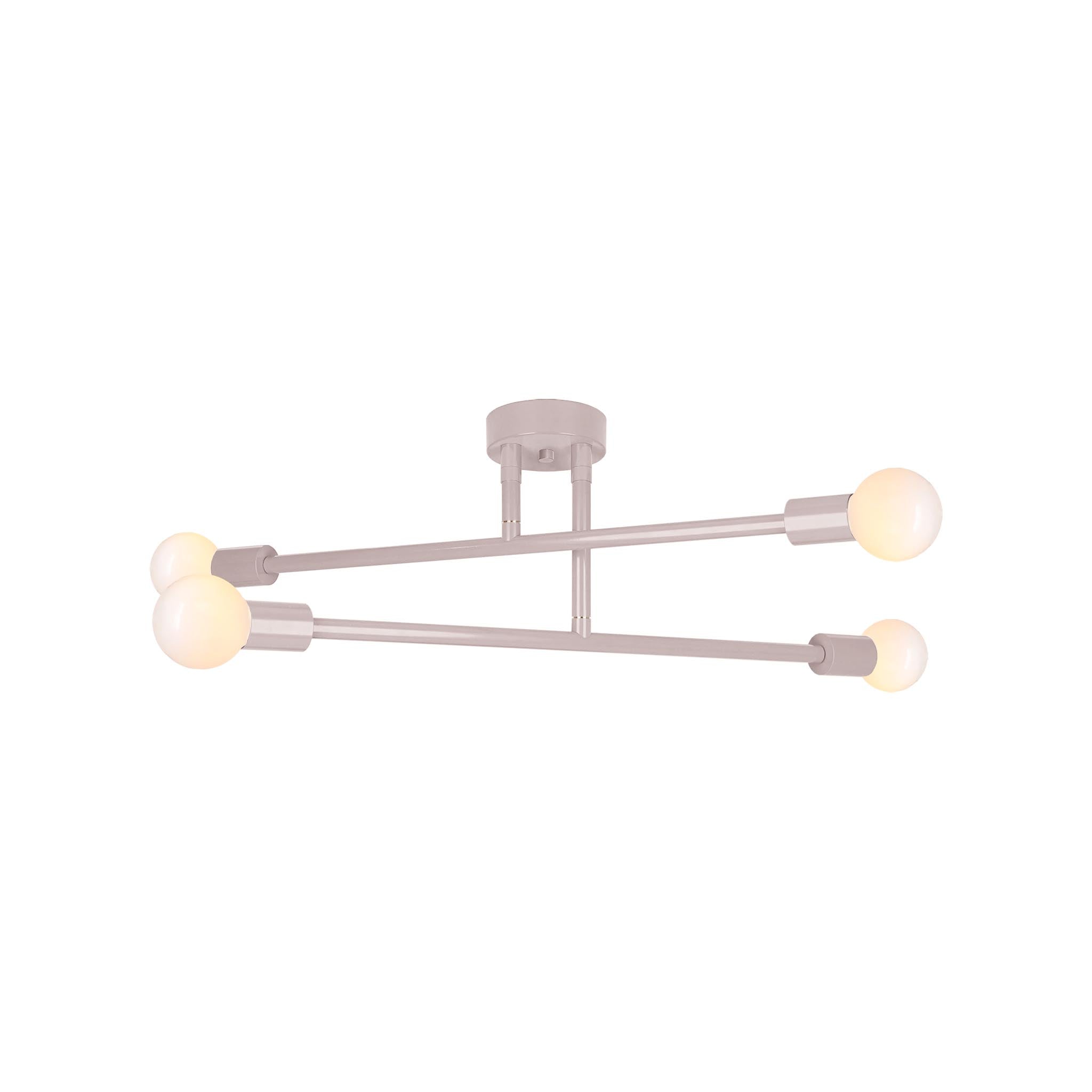 Barely color Captain flush mount 29" Dutton Brown lighting