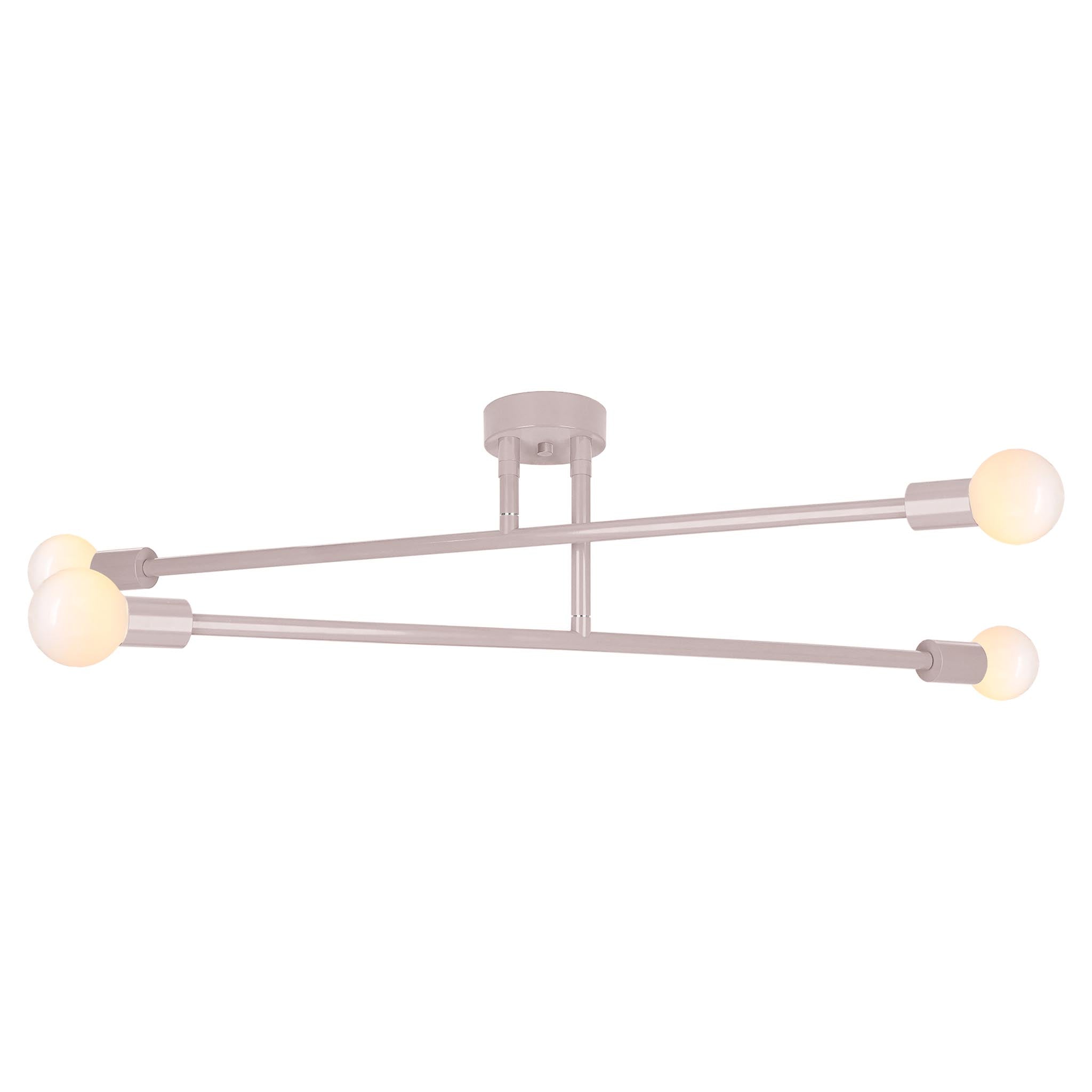 Barely color Captain flush mount 47" Dutton Brown lighting