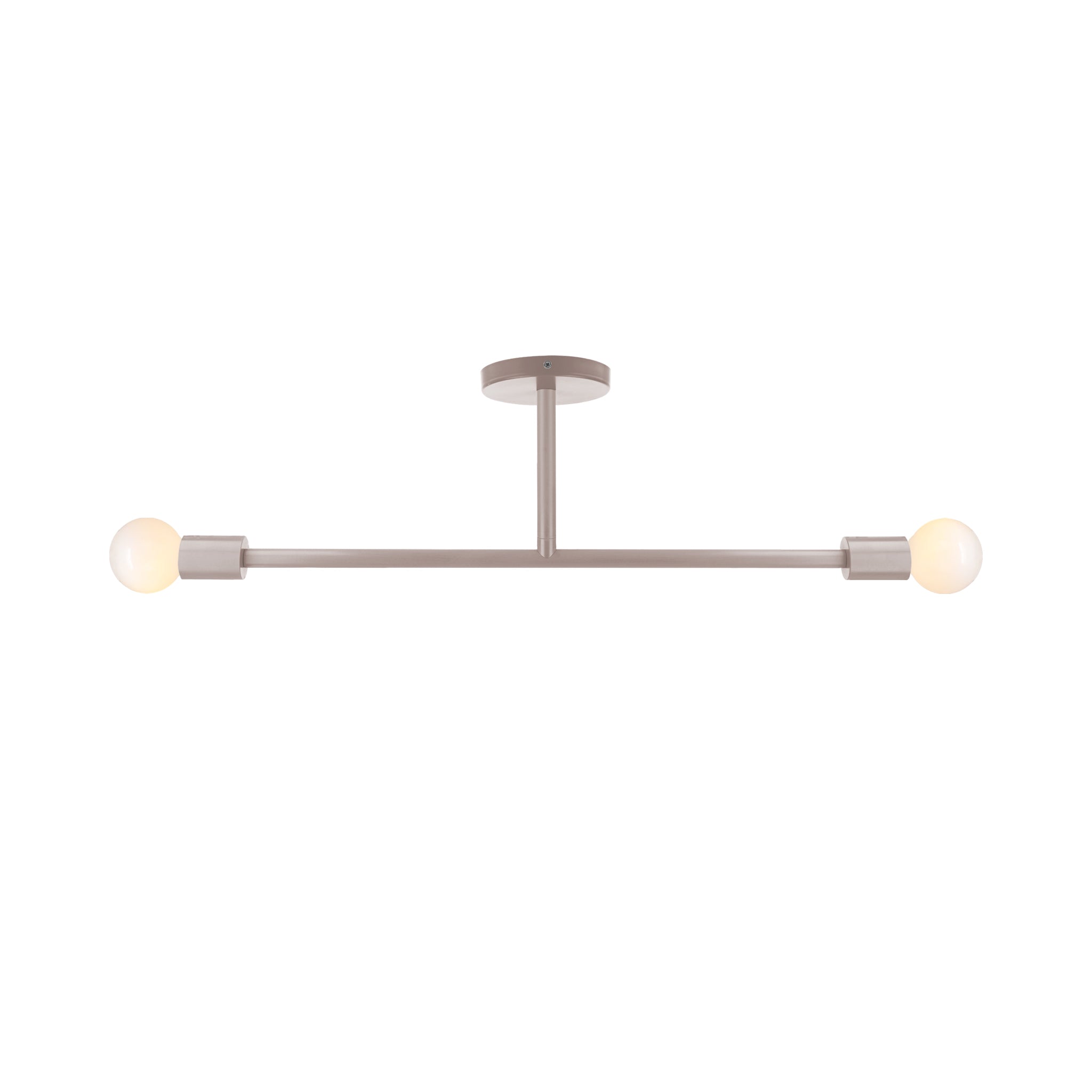 Barely color Pilot flush mount 29" Dutton Brown lighting