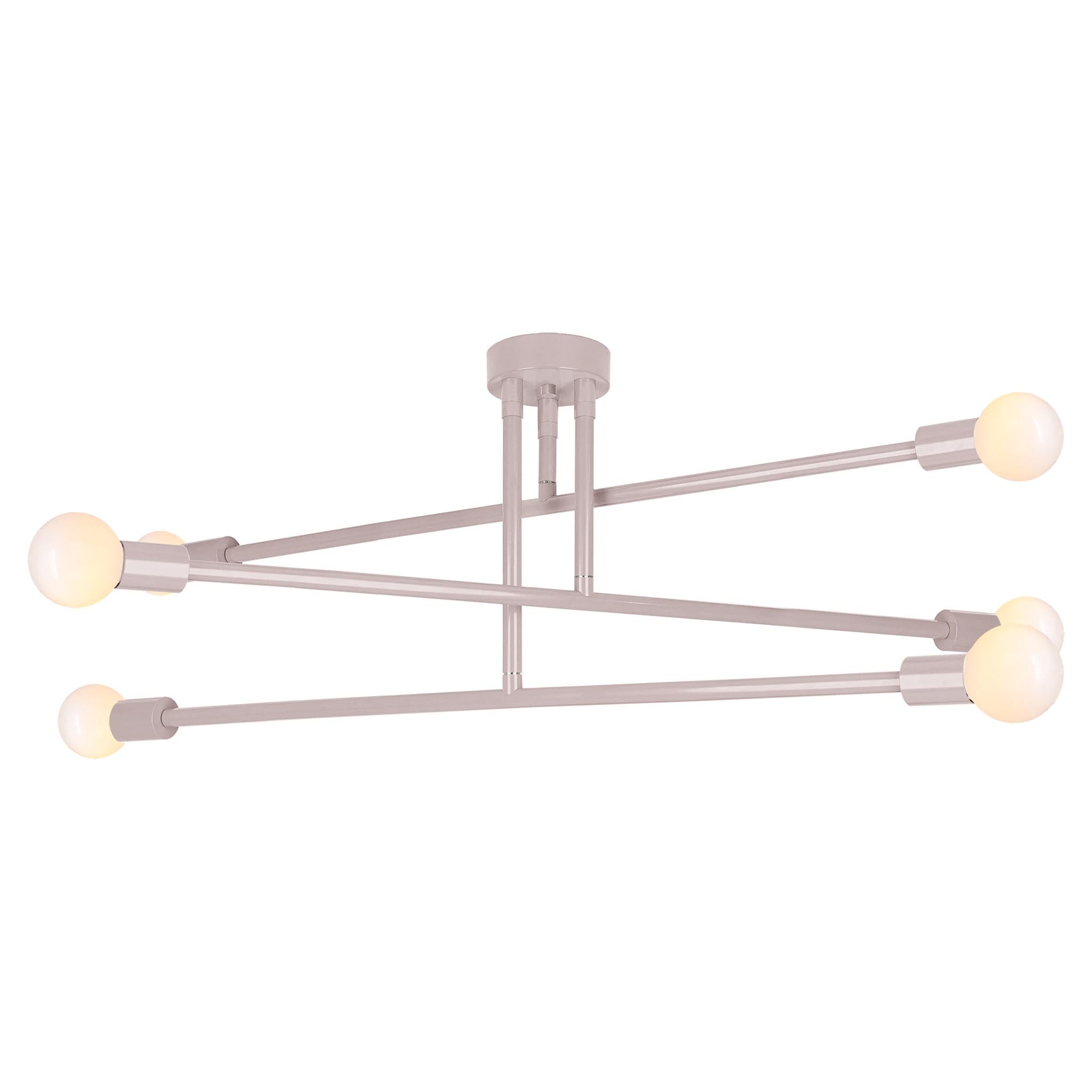Barely color Commander flush mount 47" Dutton Brown lighting