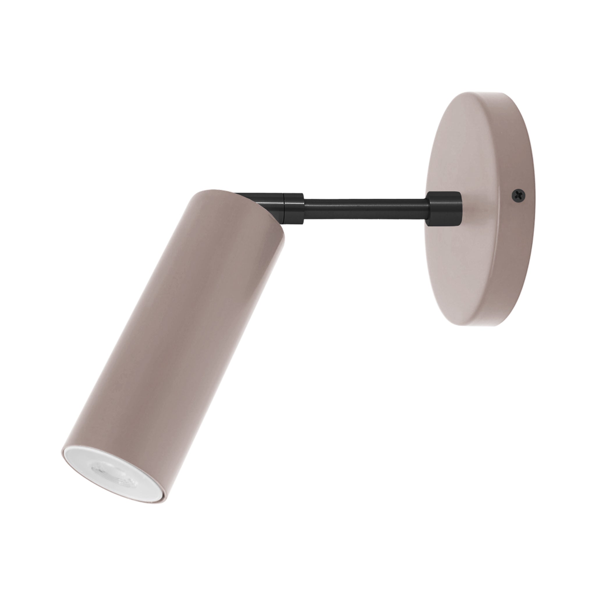 Black and charcoal color Reader sconce 3" arm Dutton Brown lighting