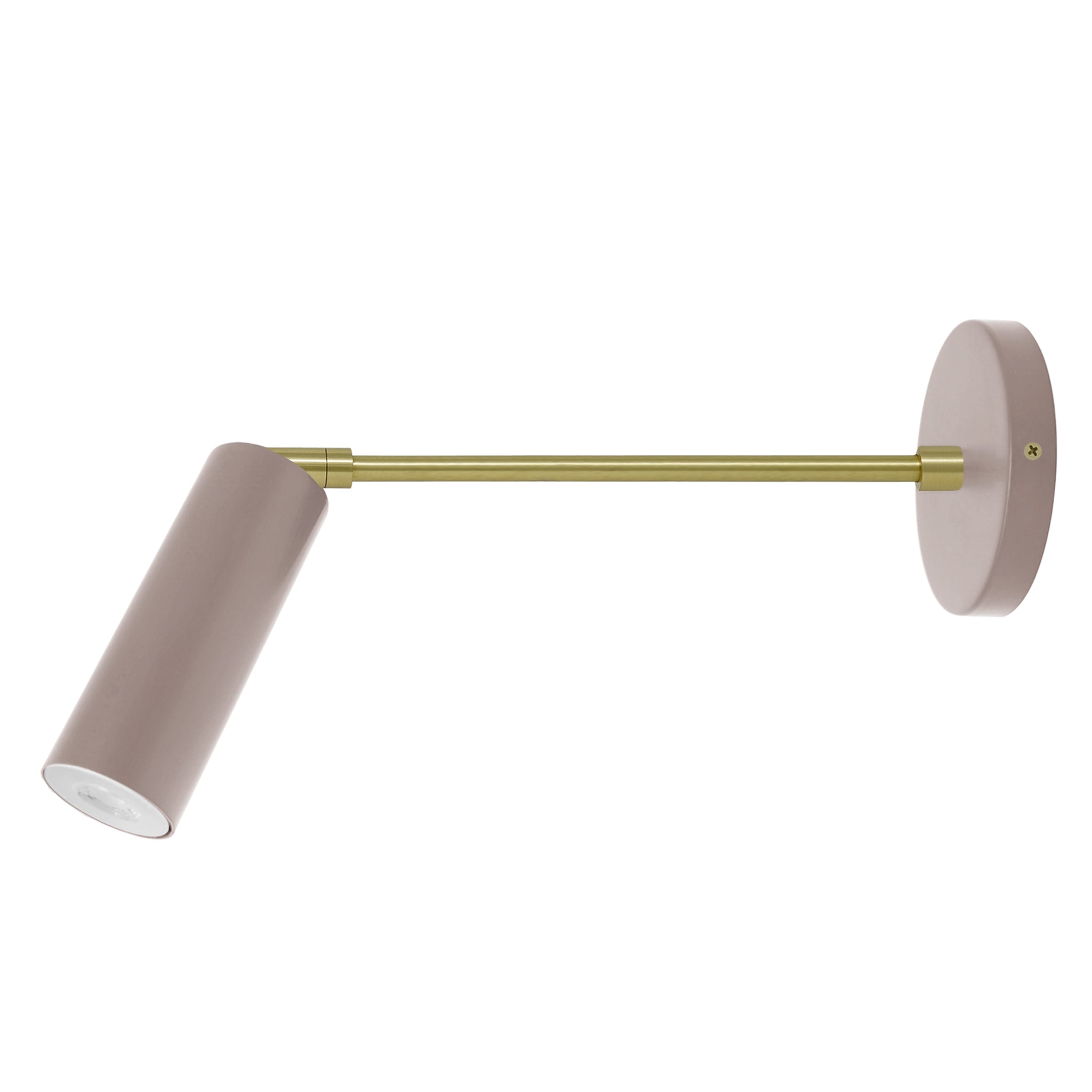 Brass and barely color Reader sconce 10" arm Dutton Brown lighting