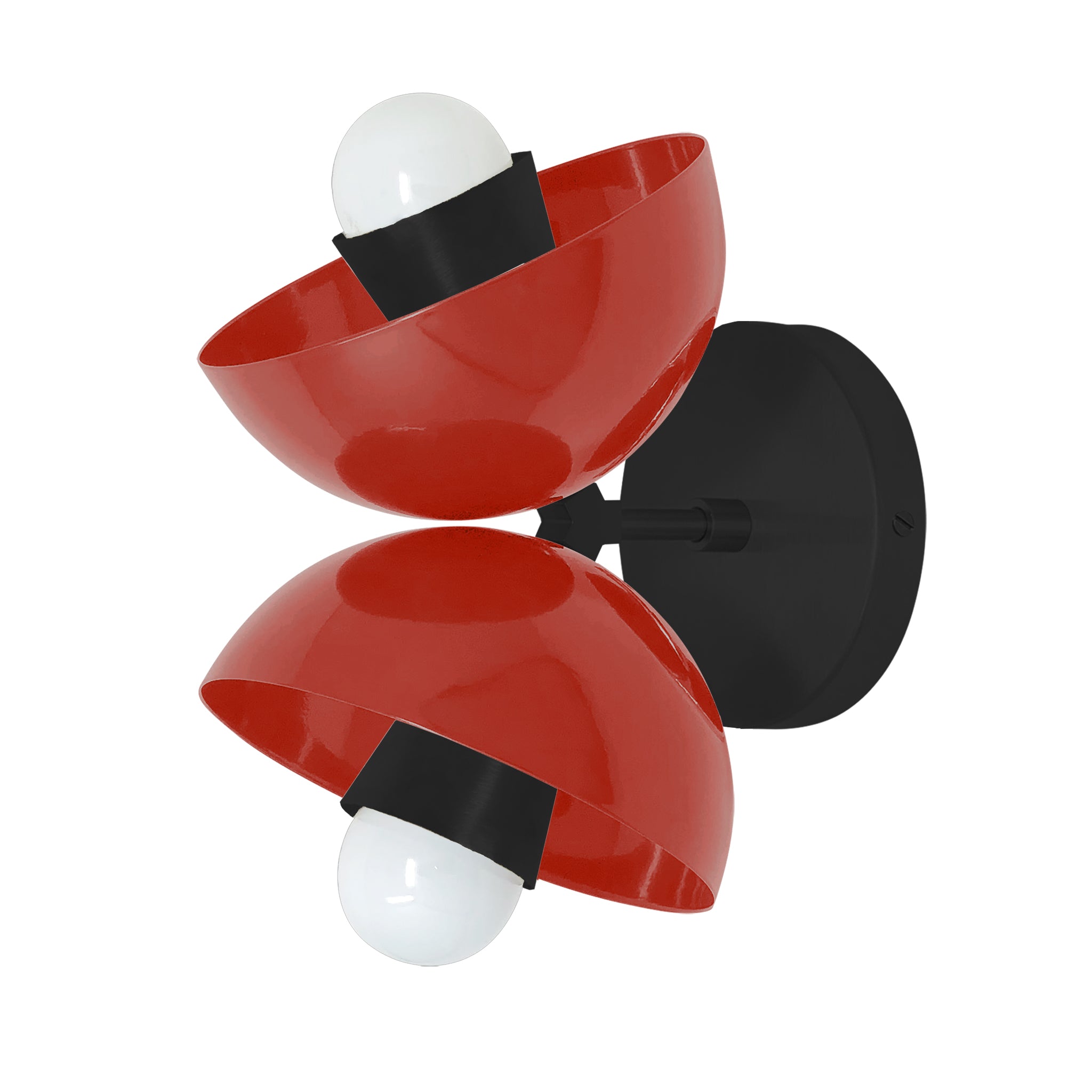 Black and orange color Beso sconce Dutton Brown lighting