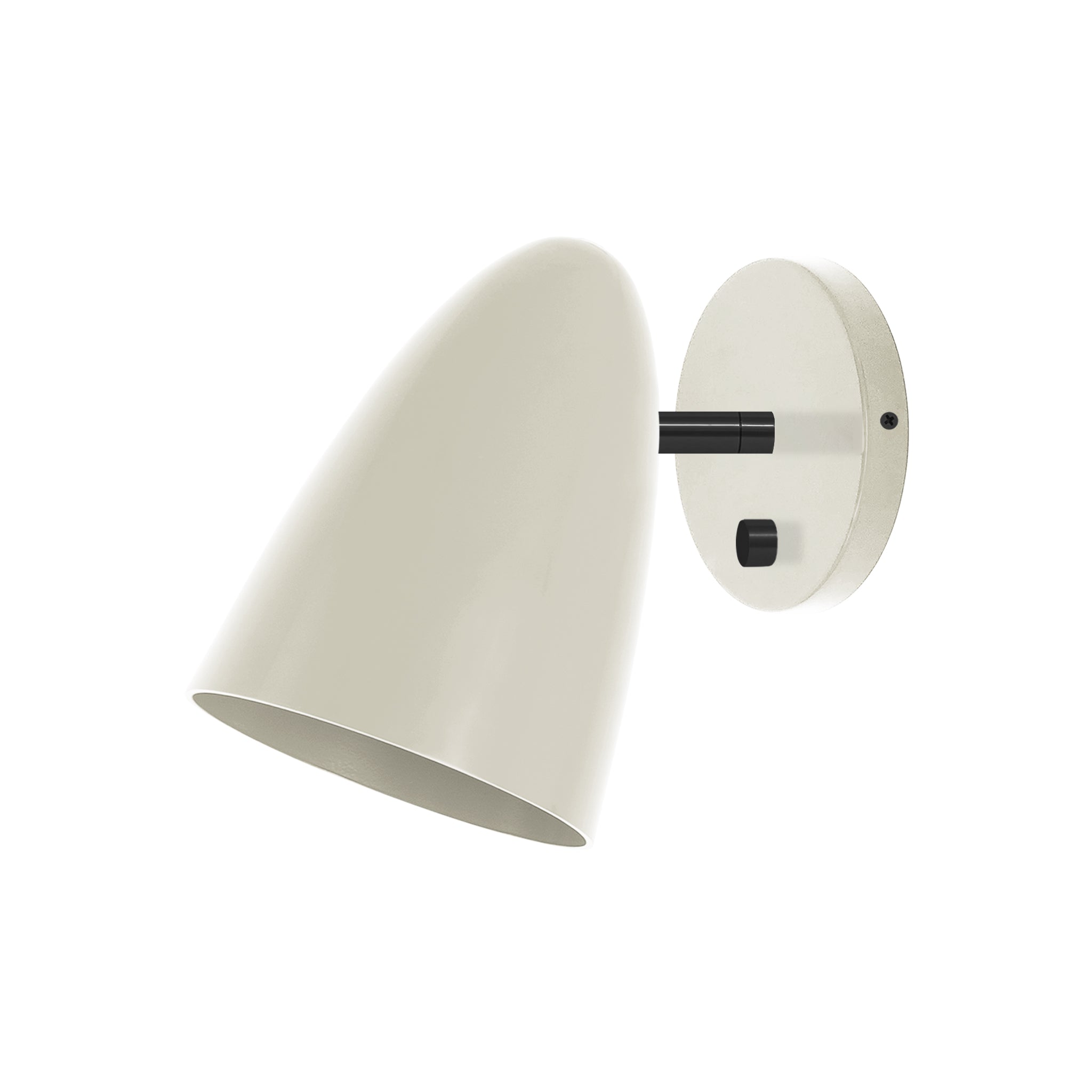 Black and bone color Boom sconce no arm Dutton Brown lighting