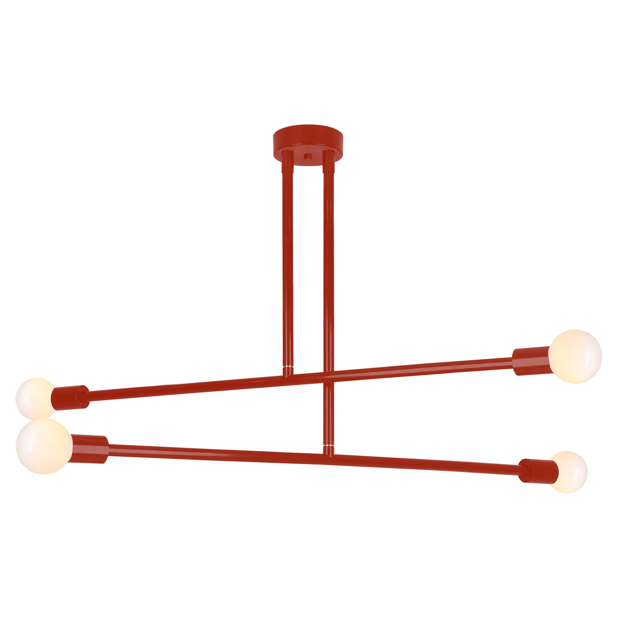 Riding hood red color Captain chandelier 47" Dutton Brown lighting
