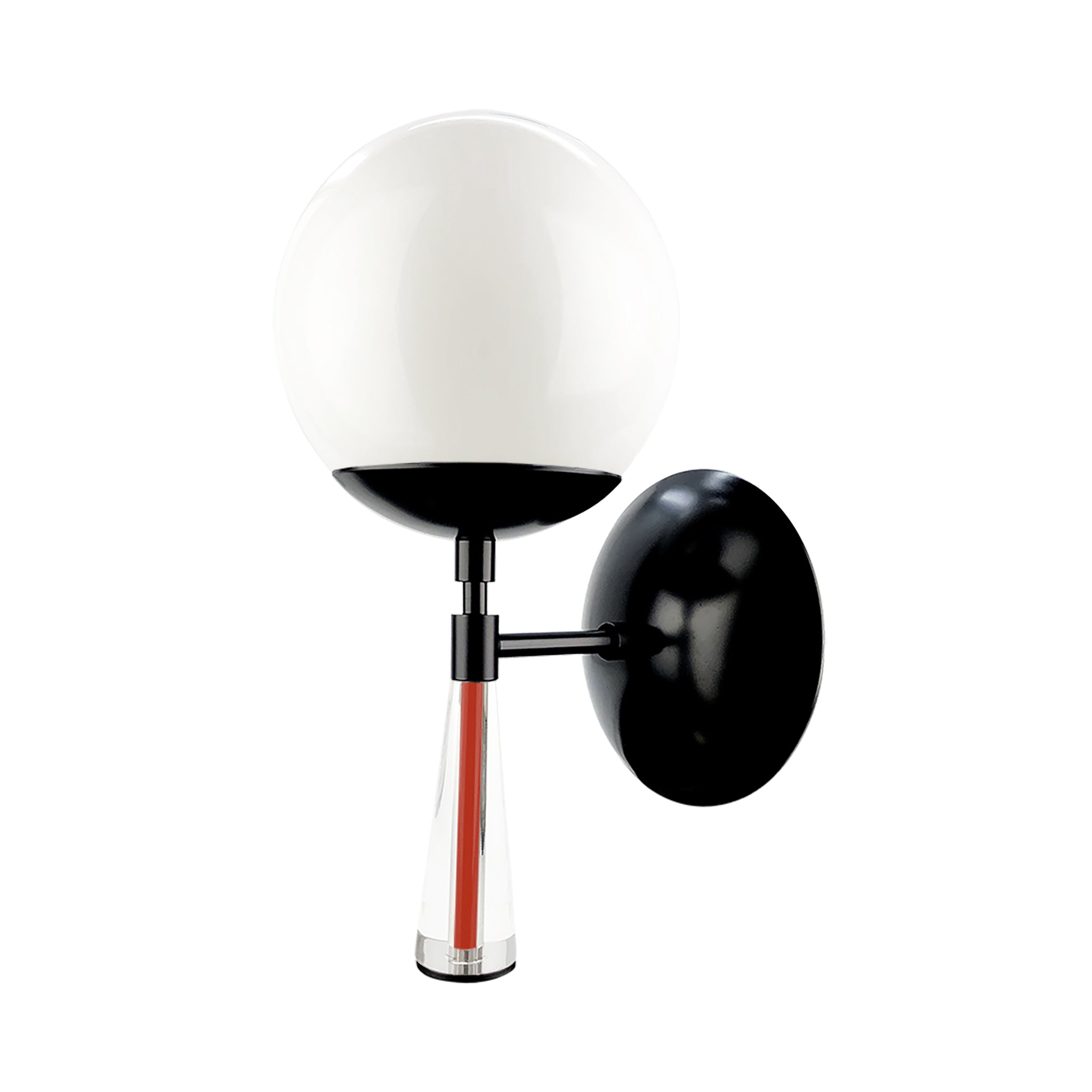 Black and riding hood red color Carrera sconce Dutton Brown lighting