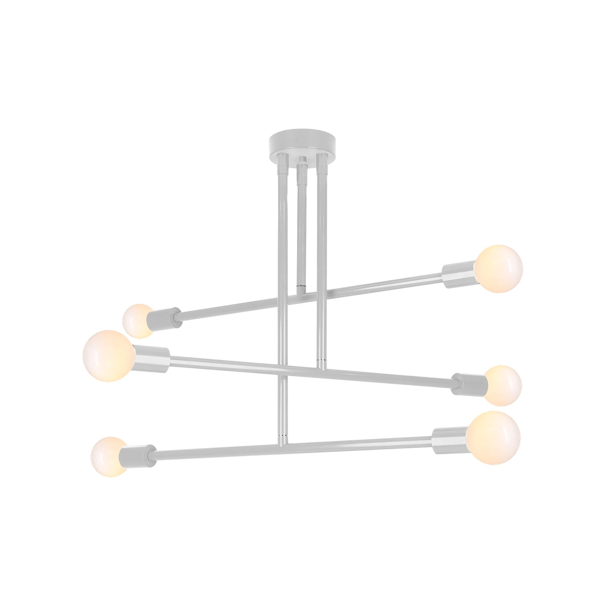 Chalk color Commander chandelier 29" Dutton Brown lighting