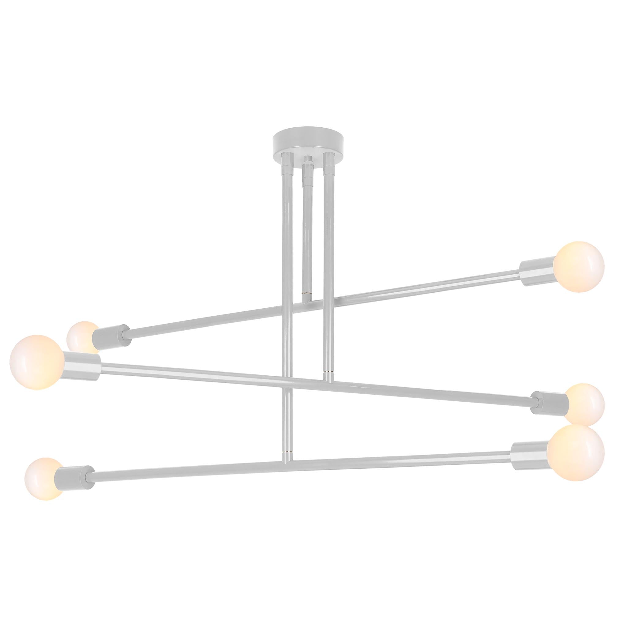Chalk color Commander chandelier 47" Dutton Brown lighting