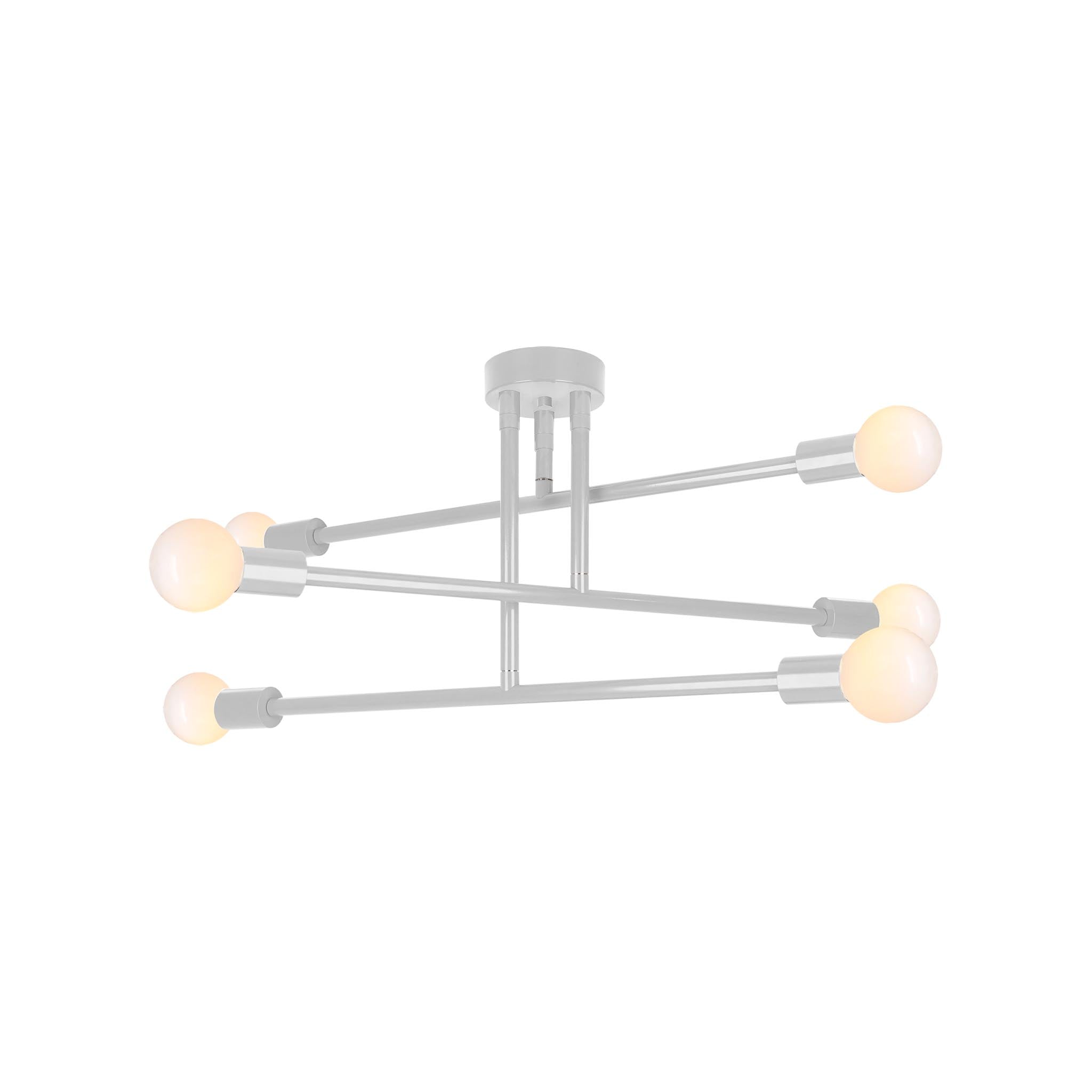 Chalk color Commander flush mount 29" Dutton Brown lighting