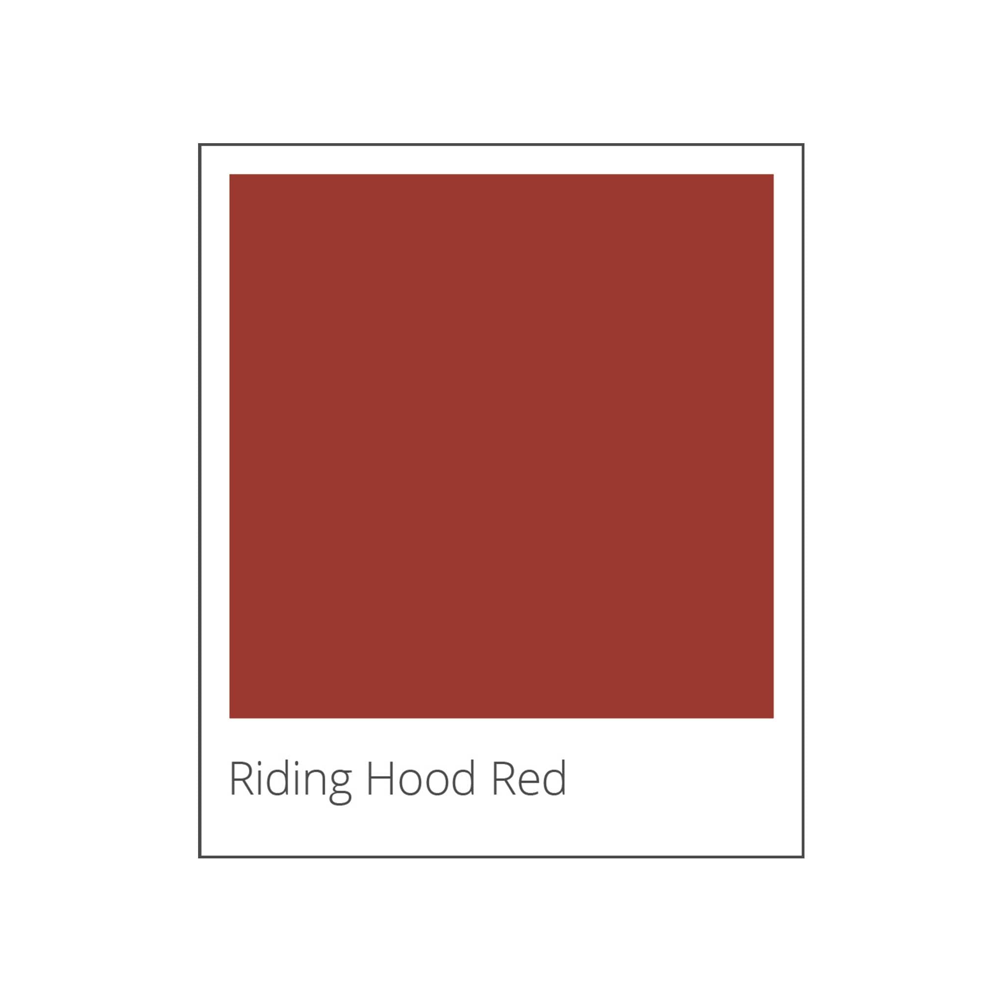 riding hood red color swatch Dutton Brown
