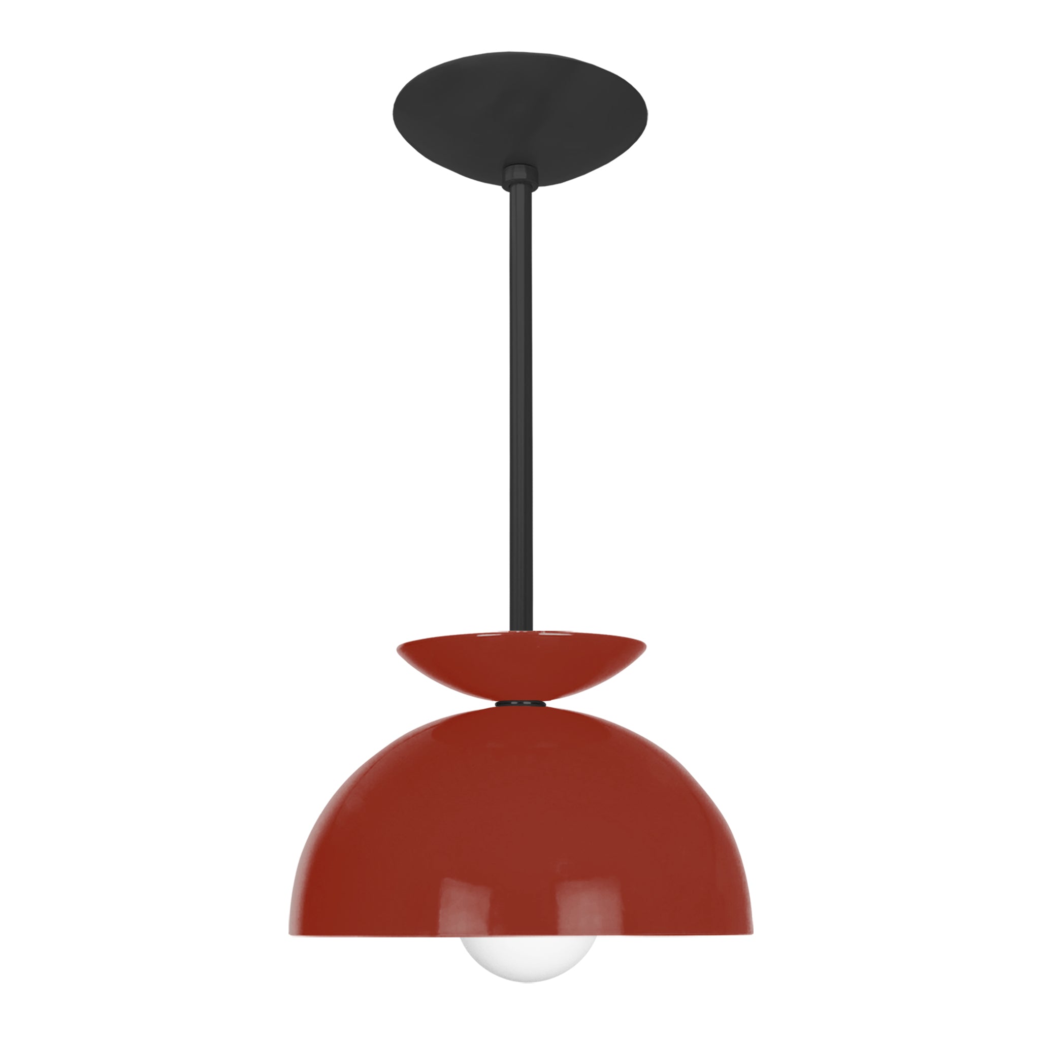 Black and slate blue color Echo pendant 10" Dutton Brown lighting