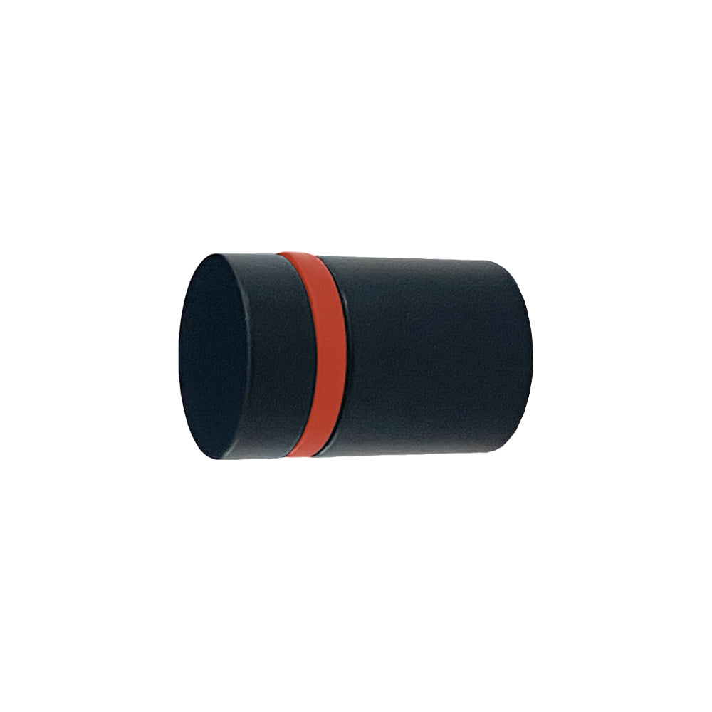 Black and riding hood red color Highness knob Dutton Brown hardware