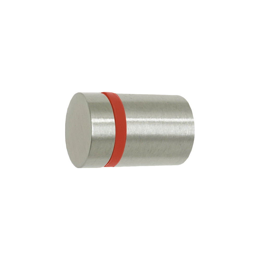 Nickel and riding hood red color Highness knob Dutton Brown hardware