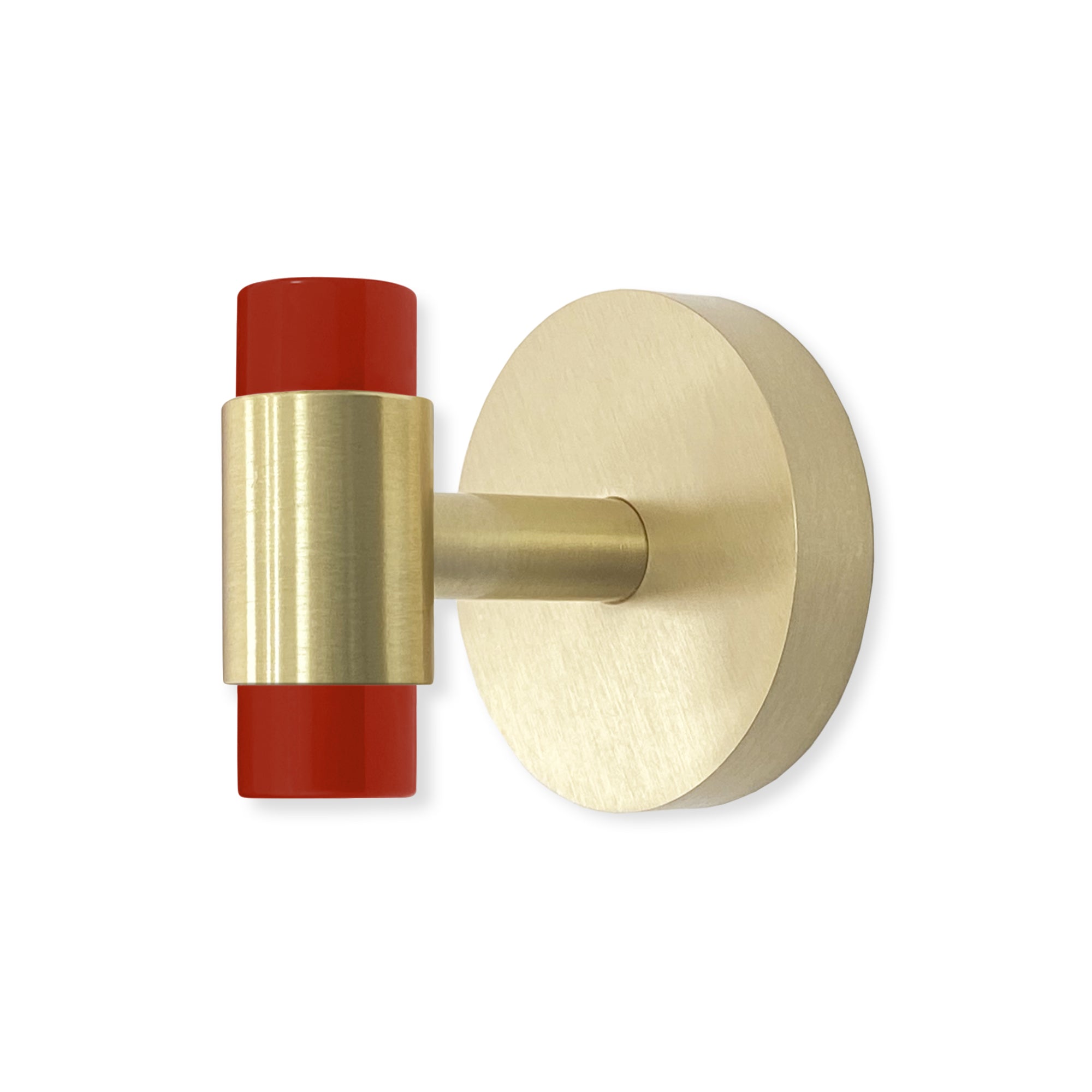 Brass and riding hood red color Persona hook Dutton Brown hardware